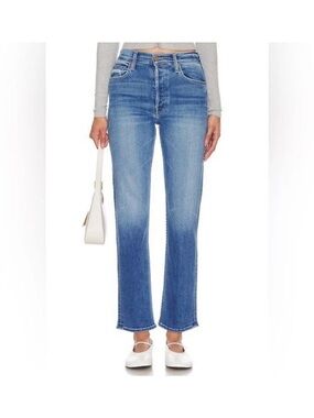 Mother The Tomcat High-Rise Straight Leg Jeans Layover